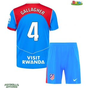 Atletico Madrid Conor Gallagher #4 Tredjeställ Barn 2025-26 Kortärmad (+ Korta byxor)